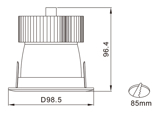 proimages/pd/Commercial/Recessed light/Dimensions/RG223W RG223Y.png